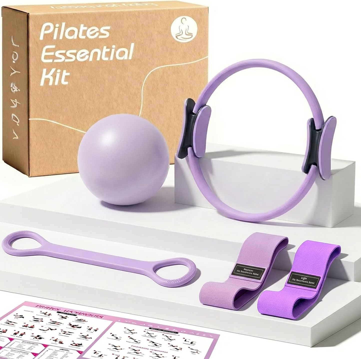 Pilates Ring and Ball Equipment Set for Women 
