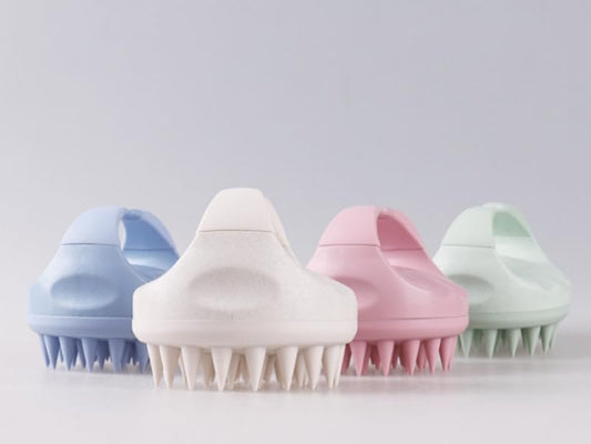 Body & Scalp Massager Shampoo Brush Silicone Scalp Exfoliator Hair Wash Tool for Women, Men, Kids, Pets