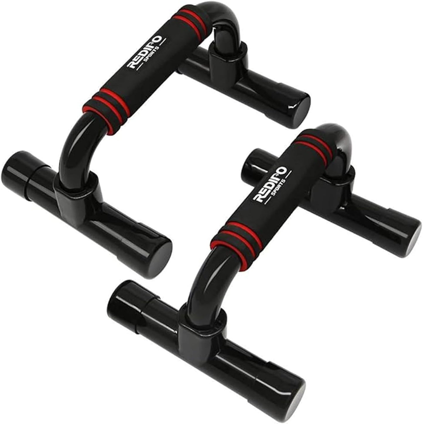 Push up Bars Strength Training - Workout Stands with Ergonomic Push-Up Bracket Board with Non-Slip Sturdy Structure Portable for Home Fitness Training Push up Stands Handle for Floor Workouts (Black)