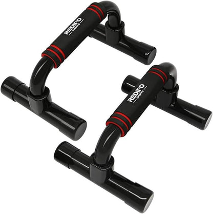 Push up Bars Strength Training - Workout Stands with Ergonomic Push-Up Bracket Board with Non-Slip Sturdy Structure Portable for Home Fitness Training Push up Stands Handle for Floor Workouts (Black)
