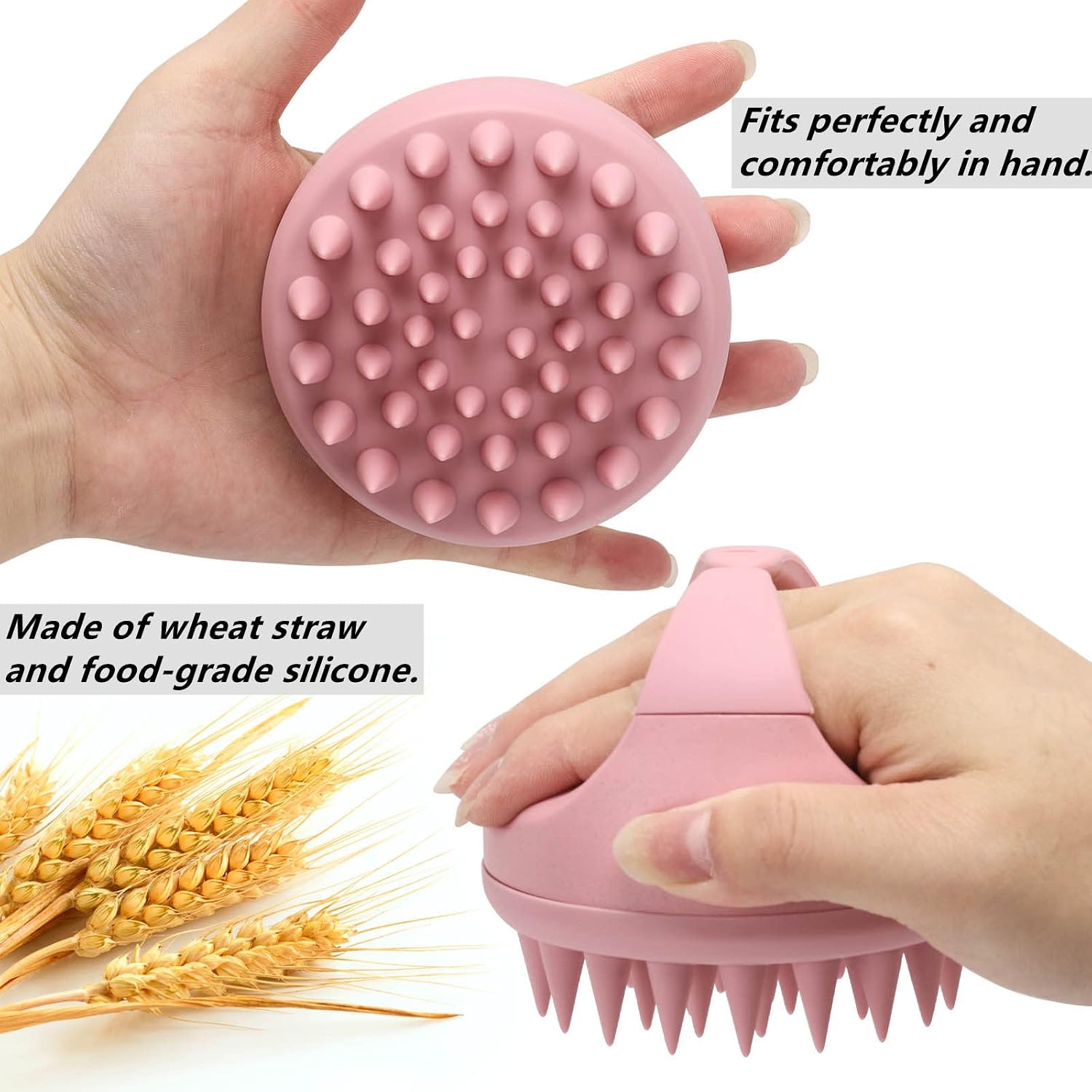 Body & Scalp Massager Shampoo Brush Silicone Scalp Exfoliator Hair Wash Tool for Women, Men, Kids, Pets 
