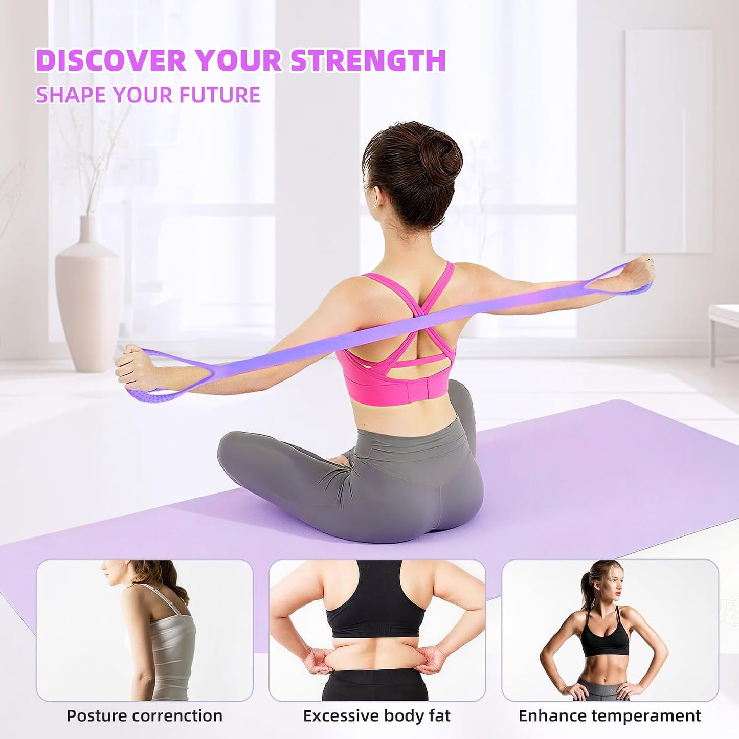 Pilates Ring and Ball Equipment Set for Women 