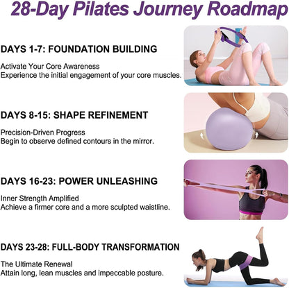 Pilates Ring and Ball Equipment Set for Women 