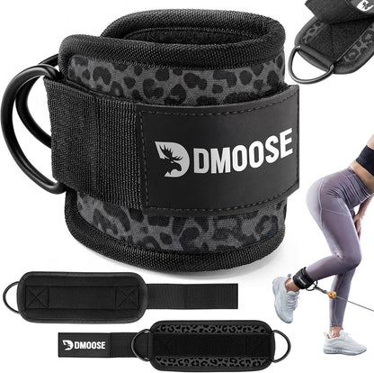 Ankle Straps for Cable Machines - One Size Fit with Premium Padding, Glute Kickback Ankle Strap, Cable Attachments for Gym, Booty Workouts, Leg Extension & Hip Abductors