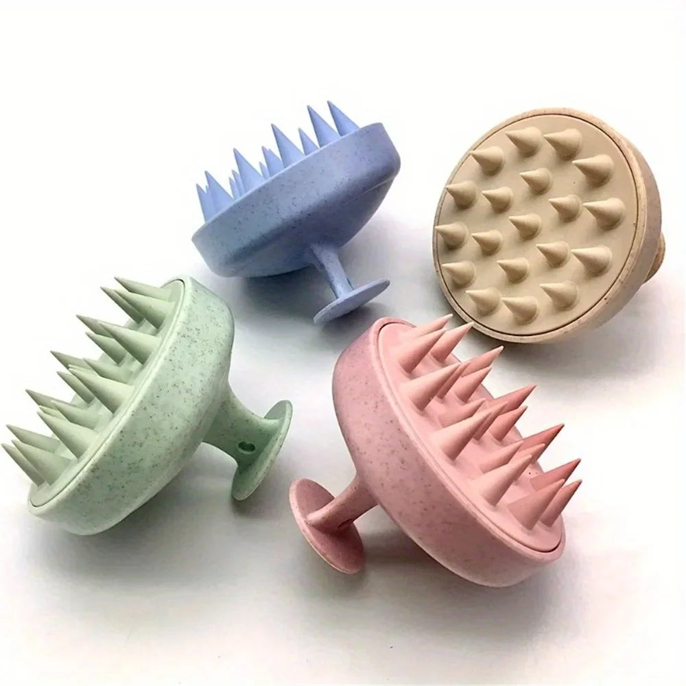 1Pc Premium Silicone Scalp & Body Massage Brush