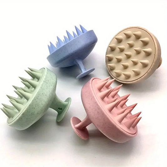 1Pc Premium Silicone Scalp & Body Massage Brush