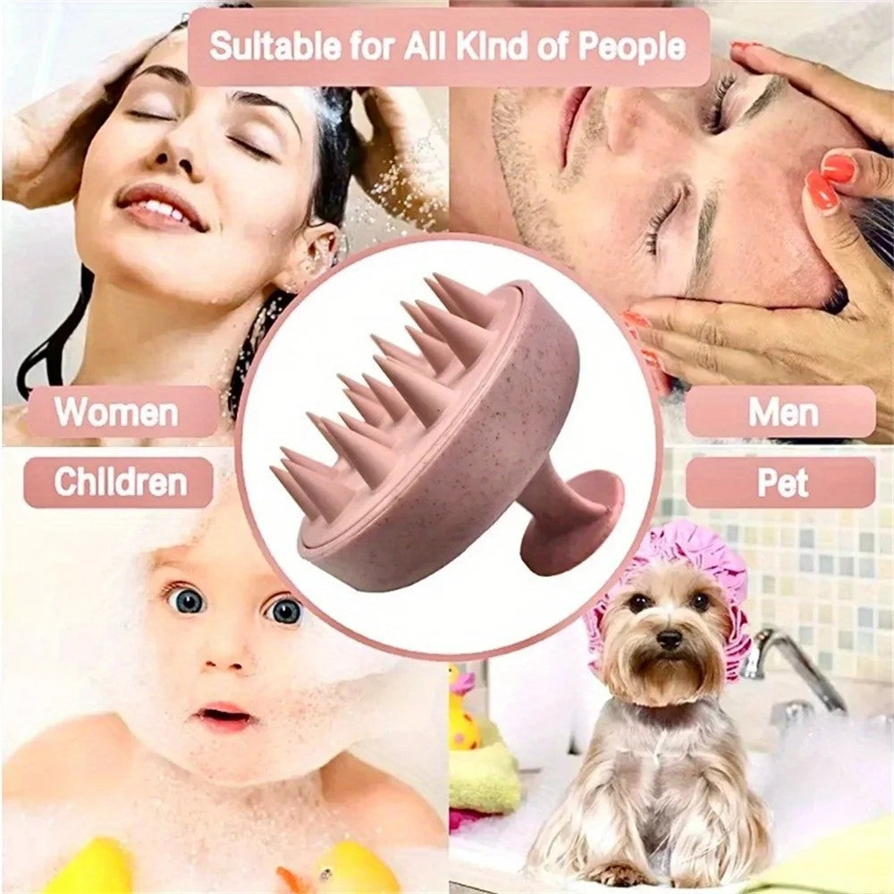 1Pc Premium Silicone Scalp & Body Massage Brush