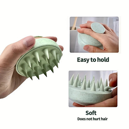 1Pc Premium Silicone Scalp & Body Massage Brush