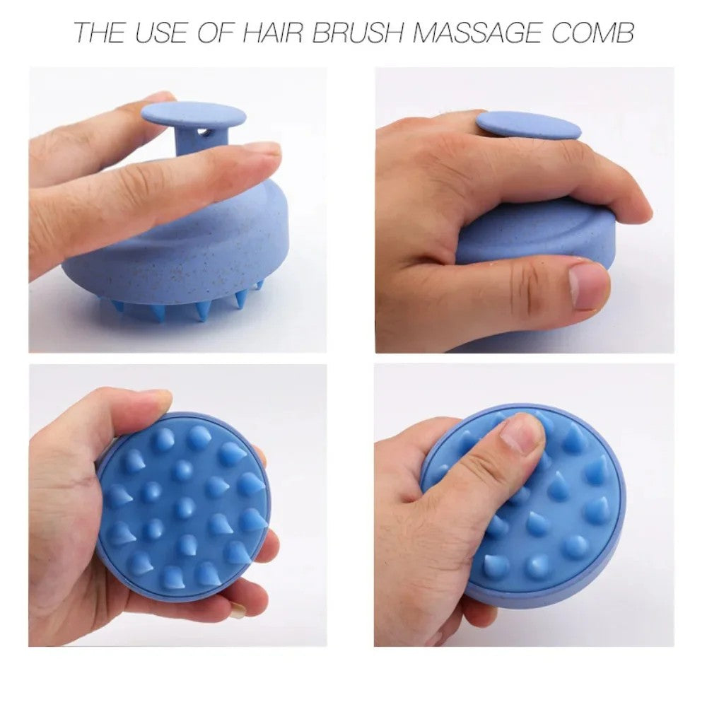 1Pc Premium Silicone Scalp & Body Massage Brush